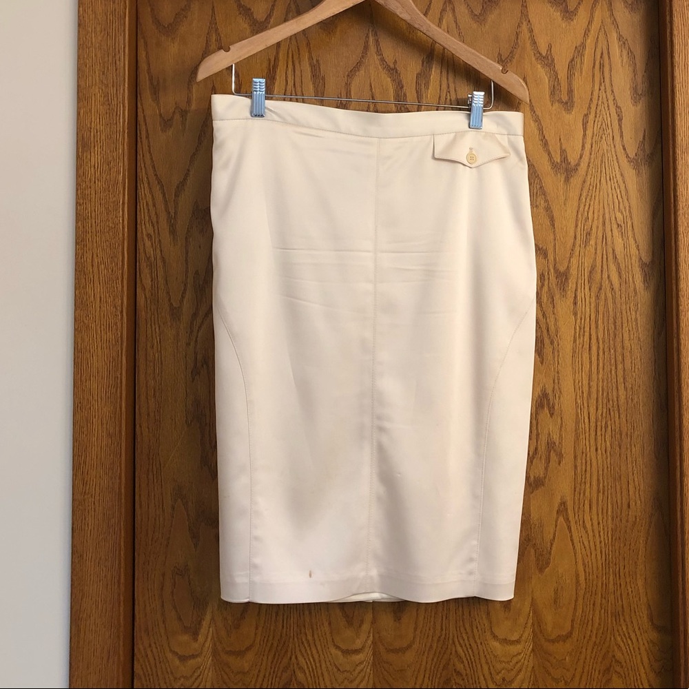 BCBG Silk/Satin Pencil Skirt